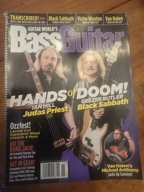 Guitar Worlds Oct. 2004 Bass Guitar Ian Hill Geezer Butler Magazine